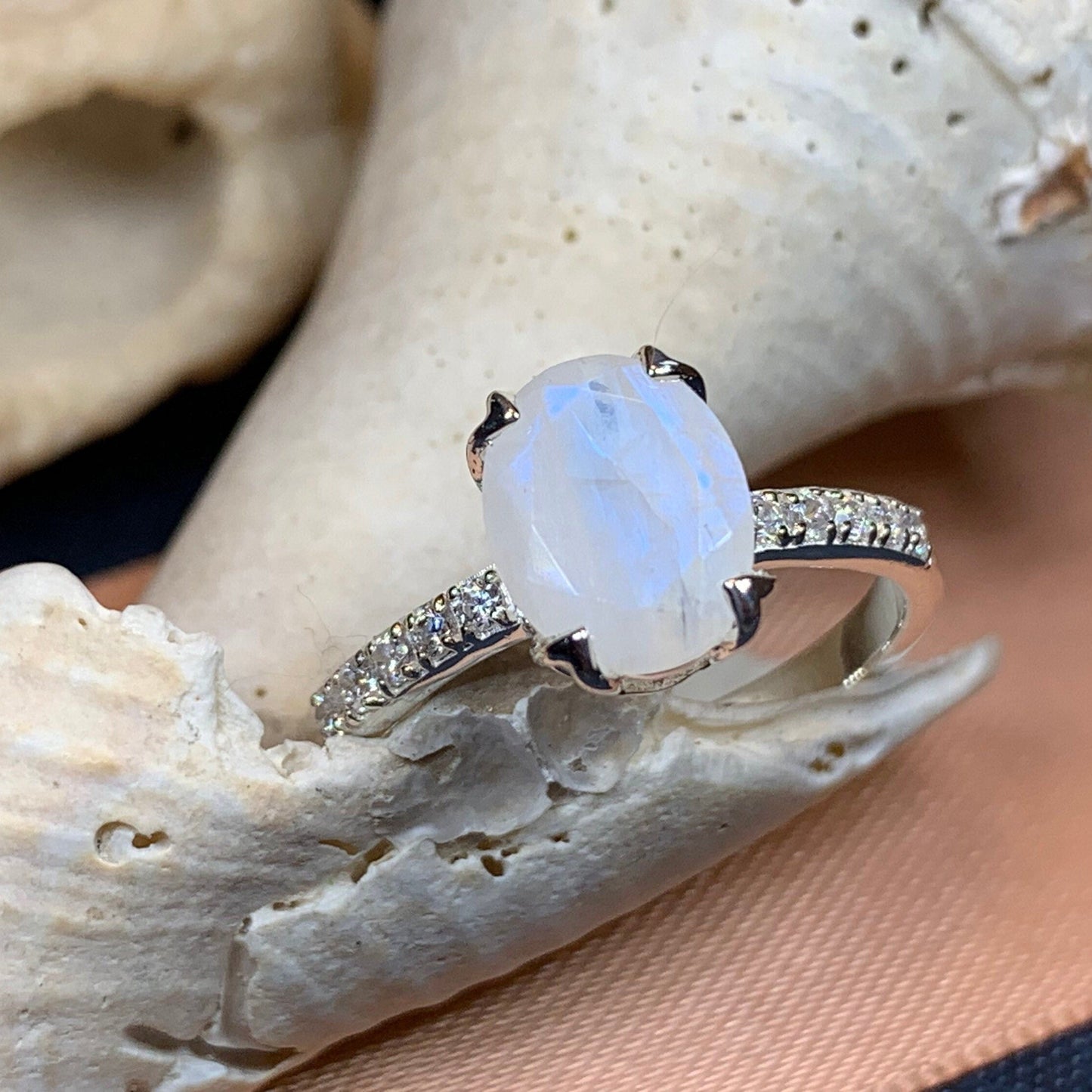Emiliana Moonstone Promise Ring