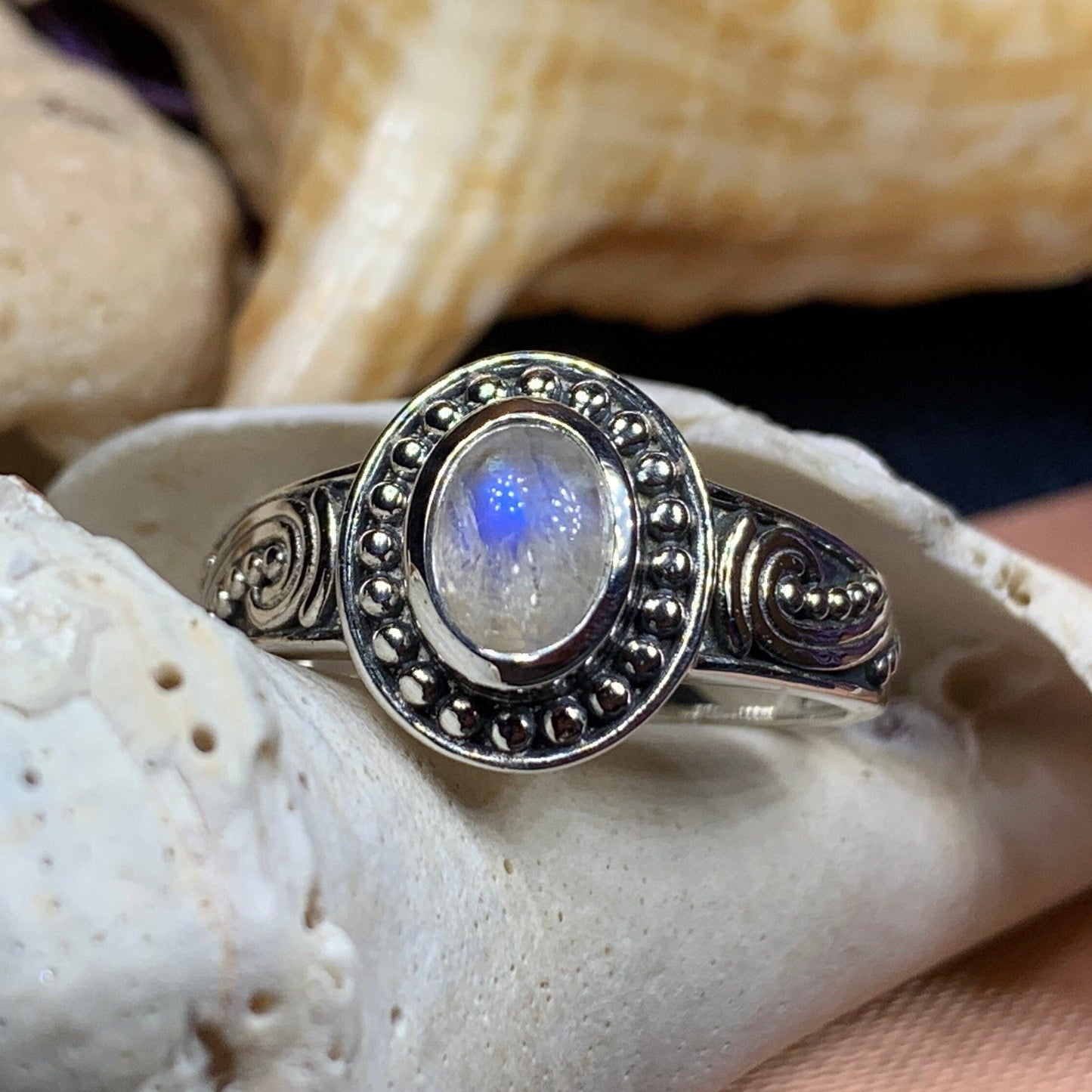 Galilah Celtic Moonstone Ring