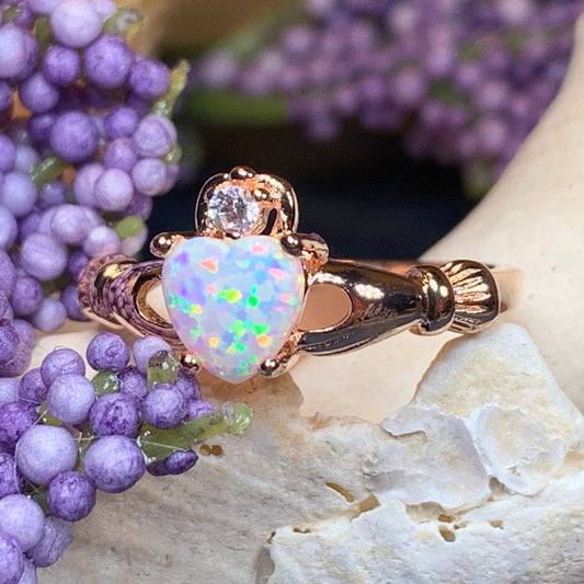 Raynette Claddagh Opal Ring