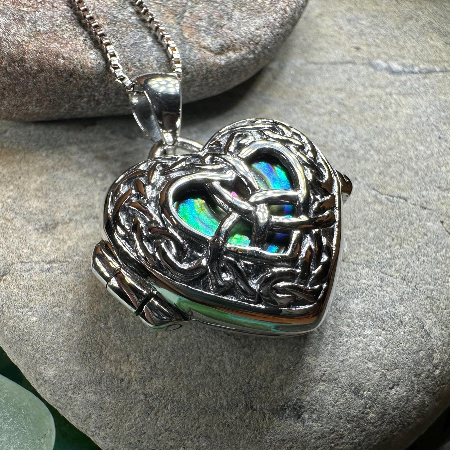 Adoration Trinity Knot Locket Necklace