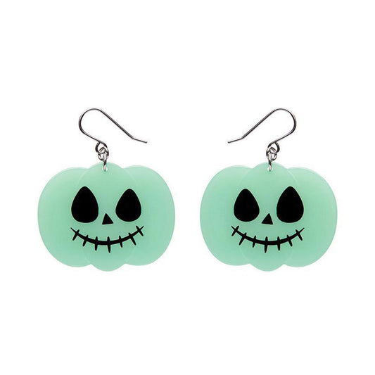 Jack O Lantern Drop Earrings - Glow in the Dark by Erstwilder
